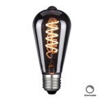 LED Filament Leuchtmittel, SPIRAL, Edison ST64, E27, 4W, 40lm, 1800K, dimmbar