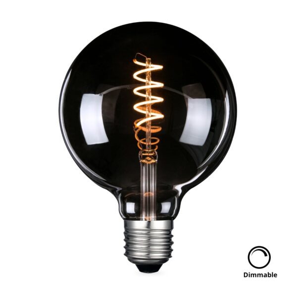 LED Filament Leuchtmittel, SPIRAL, Globe G95, E27, 4W, 40lm, 1800K, dimmbar