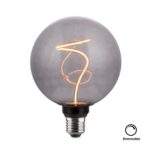 LED Filament Leuchtmittel, YARN GLOBE, Smoke, Globe G125, E27, 4.9W, 100lm, 1800K, dimmbar