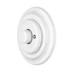 Unterputz-Dimmer mit Drehregler aus Porzellan, Weiß 2
