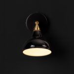 Relight Bell W1, Vintage Wandleuchte mit emailliertem Lampenschirm,  13,5cm