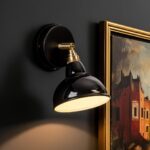 Relight Bell W1, Vintage Wandleuchte mit emailliertem Lampenschirm,  13,5cm