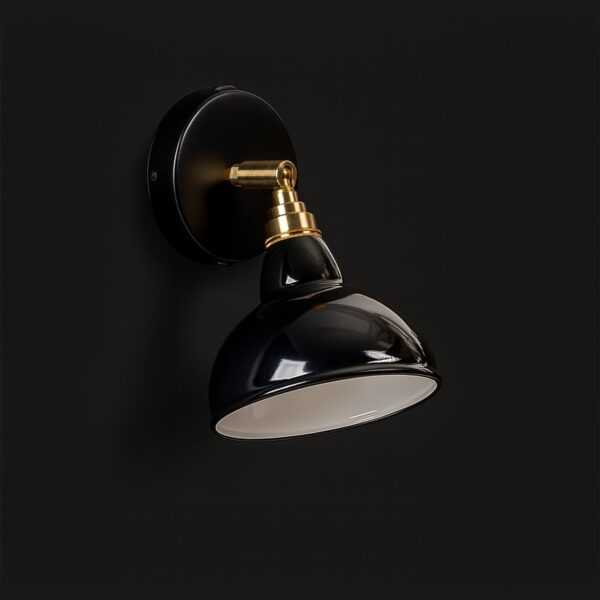 Relight Bell W1, Vintage Wandleuchte mit emailliertem Lampenschirm,  13,5cm