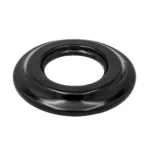 Porzellan-Rahmen 1-fach für Unterputz-Steckdose/Schalter, Schwarz