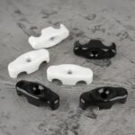 Lightstock Retro Porzellan-Kabelhalter für 2 Leitungen