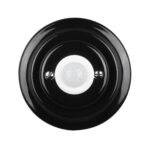 Lightstock Retro Unterputz-Bewegungsmelder aus Porzellan, Schwarz 2