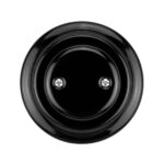 Lightstock Retro Unterputz-Blindabdeckung aus Porzellan, Schwarz 2