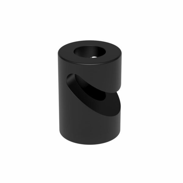 Aufputz-Kabelhalter für Textilkabel, Affenschaukel, Decken- und Wandpin, Schwarz