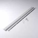 Baldachin lang für Lampe Rechteckig 1100cm, Abzweigdose mit 3 Kabelauslässen - Weiß