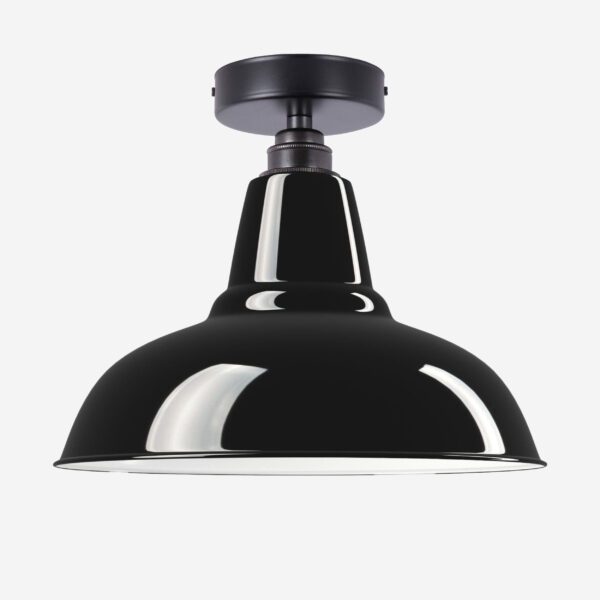 Deckenleuchte Vintage aus emailliertem Stahlblech, Relight Newton