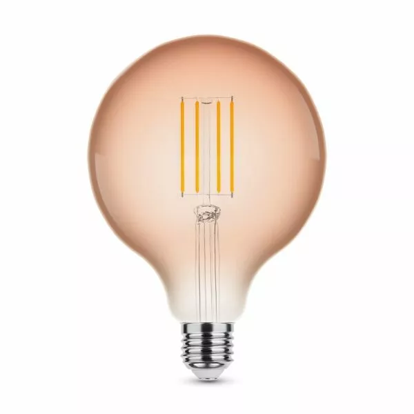 Dekorative E27 LED Filament Lampe, G125 Amber