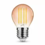 Dekorative E27 LED Filament Lampe, G45 Amber