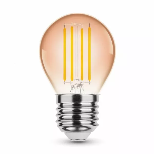 Dekorative E27 LED Filament Lampe, G45 Amber