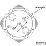 Große Verteilerdose aus Porzellan, dekorative Abzweigdose, drawing