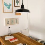 Industrielampe über dem Esstisch