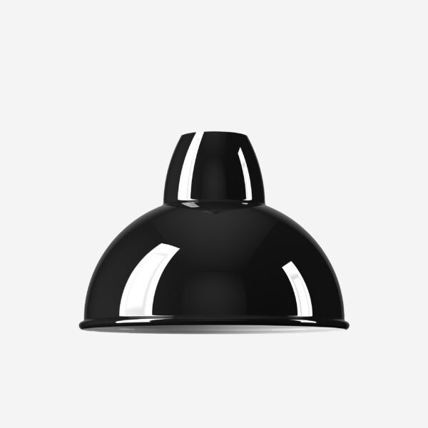 Lampenschirm Emaille Relight Bell 13, 5cm, Schwarz