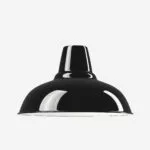 Lampenschirm Emaille Relight Newton 28cm, Schwarz