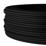 Textilkabel 2-adrig oder 3-adrig für Lampen oder Aufputz Elektroinstallation Schwarz