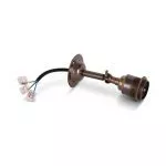 Wandleuchte aus Messing Old English im Antik & Vintage Stil E27 mit Gelenk, Relight Bacon Bow komplett mit Verbindungsklemme mit kabel