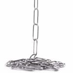 Zierkette aus Messing, Nickel-Finish