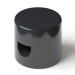 Zweiteilige Affenschaukel für Textilkabel, Aufputz-Kabelhalter für Lampe Schwarz